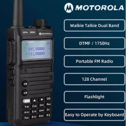 HT Motorola X9 Walkie Talkie Jarak Jauh 10km UHF/VHF kekuatan tinggi 1