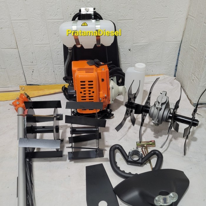 PAKET MESIN POTONG RUMPUT 328+CULTIVATOR BAJAK SAWAH