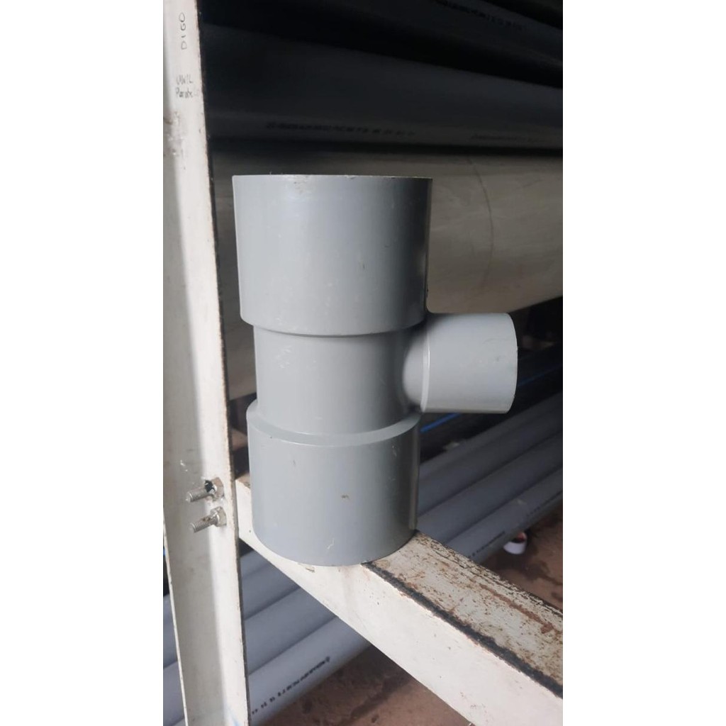 TEE PVC 4" X 2" CM AW / TEE PVC 4 X 2 INCH AW / TEE 4" X 2" AW CM / TEE PVC AW 4" X 2" CM 1312T