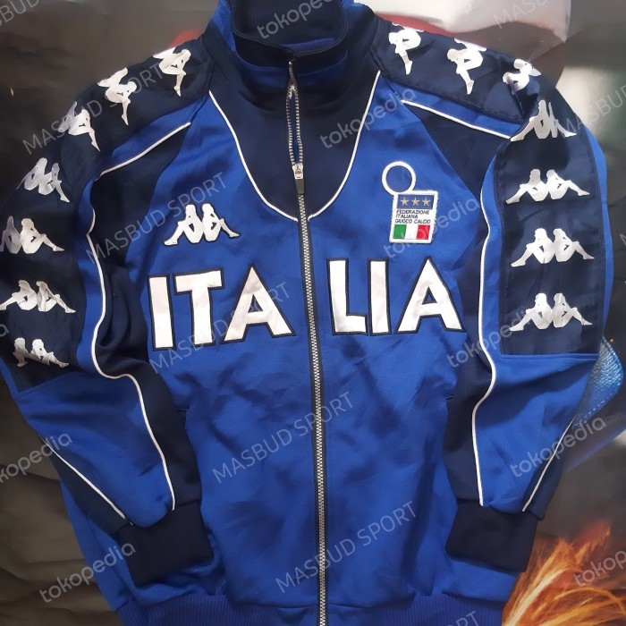 JERSEY ORIGINAL/JAKET ANTHEM TIMNAS ITALIA KAPPA 2000