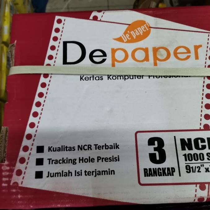 

BEBAS ONGKIR - Continuous Form Depaper 9.5x11, 3 ply Full/ CF Depaper K3 full