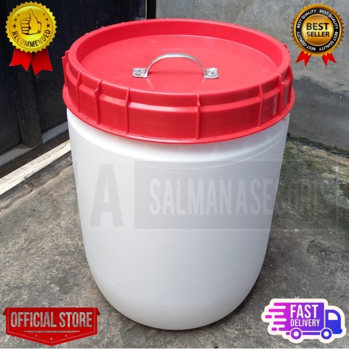 TEMPAT SAMPAH PLASTIK 30 LITER. DRUM TONG PLASTIK 30 LITER