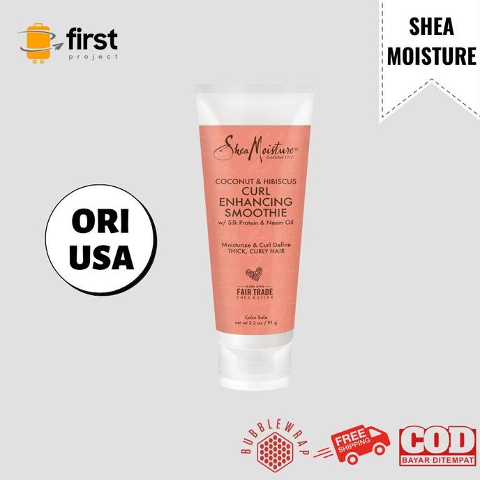 TERMURAH - Shea Moisture Coconut & Hibiscus Curl Enhancing Smoothie