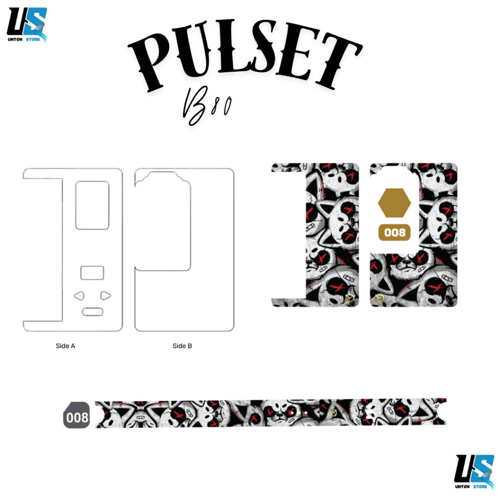 

*Premium Quality* Stiker Set Ukuran B80 Banyak Dan Bacdorr Transfaran 8 Garskin Custom Stiker Maxdecal Bkn Case COD