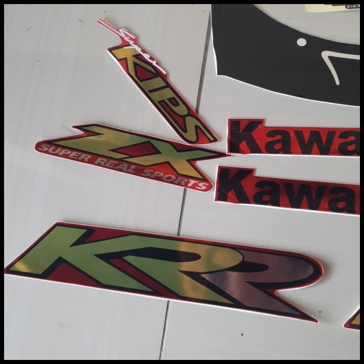 GRATIS ONGKIR STRIPING NINJA ZX KRR 150 2007/2008 MERAH CHROME 