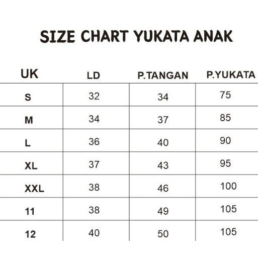 YUKATA KIMONO ANAK PRIA TER