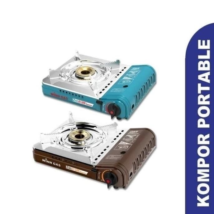 Winn Gas W-2Ws Kompor Gas Portable 2 In 1 Doble Safety Mestiwatidar