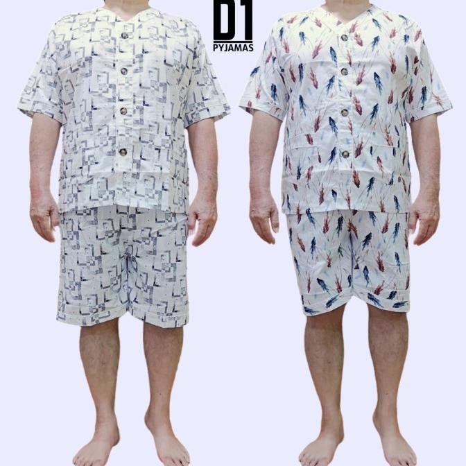 Barry - Set Piyama Karet Pria Dewasa Ukuran Jumbo RDN