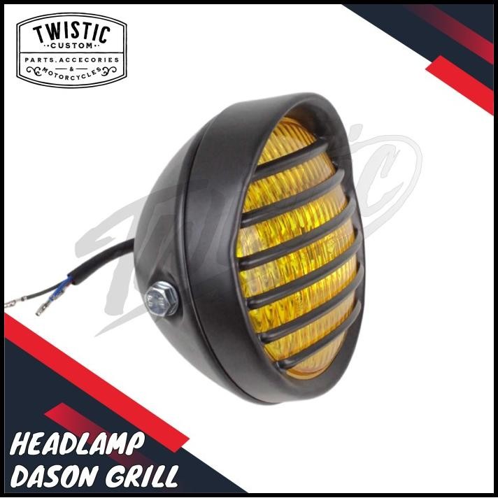 Headlamp Lampu Depan Dason Grill 5 Inch Motor W175 Scorpio Tiger Byson Benelli Pe 250 Motobi 250 Uni
