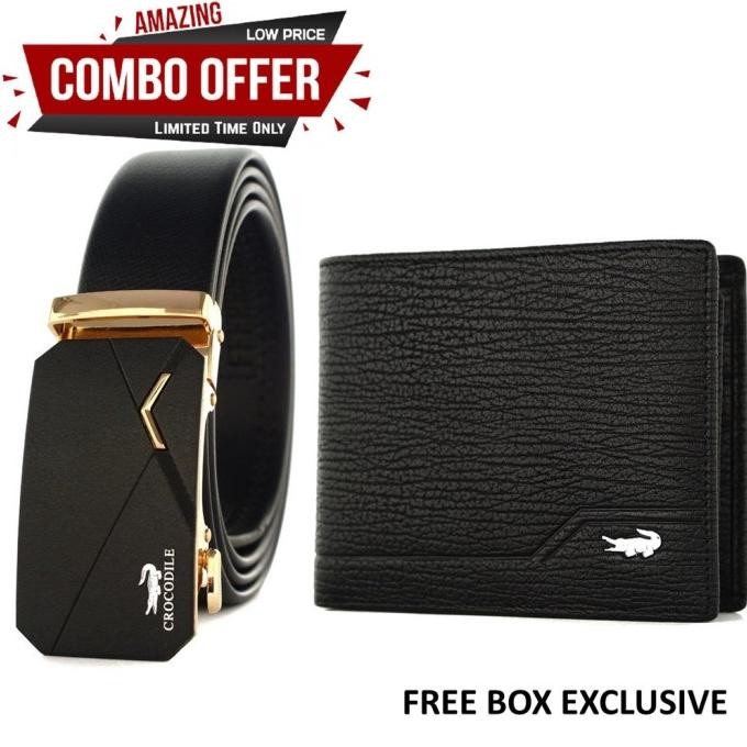 tali - combo set tali pinggang pria kulit ikat pinggang kulit pria dan dompet