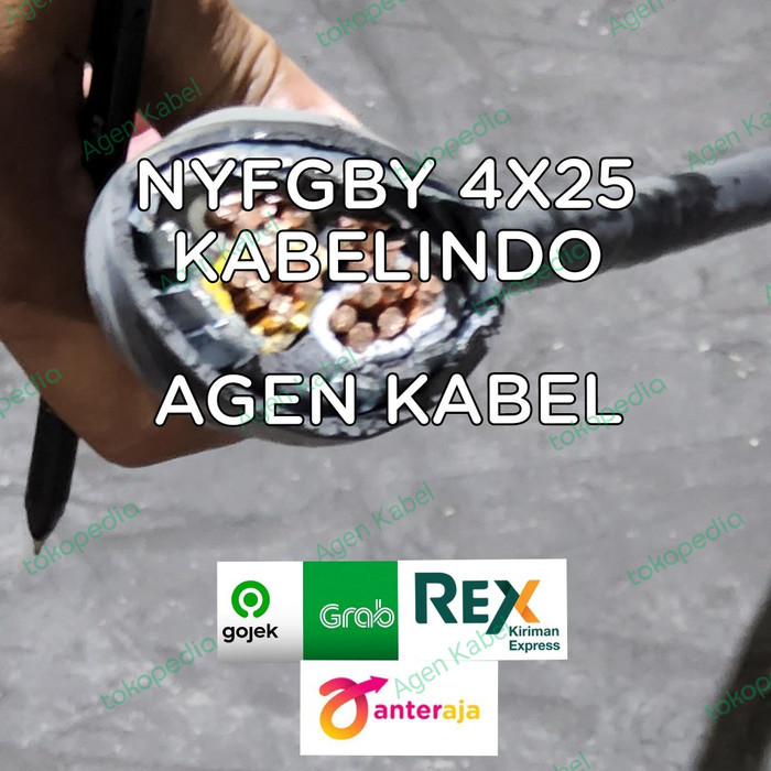 Nyfgby 4X25 Mm Kabelindo Gby 4 X 25Mm/ Kabel Tanah/ Kabel Tanam 4X25
