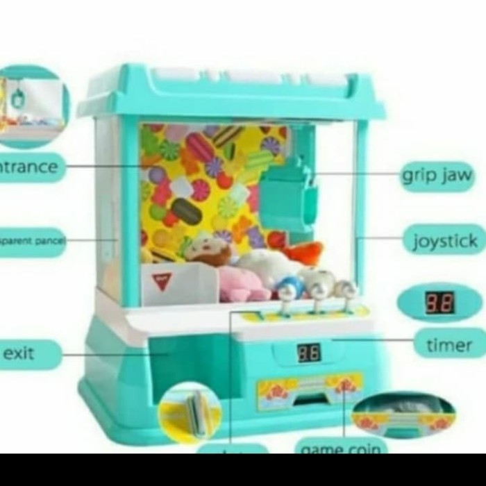 Mainan capit bola atau mainan capitan boneka atau claw machine