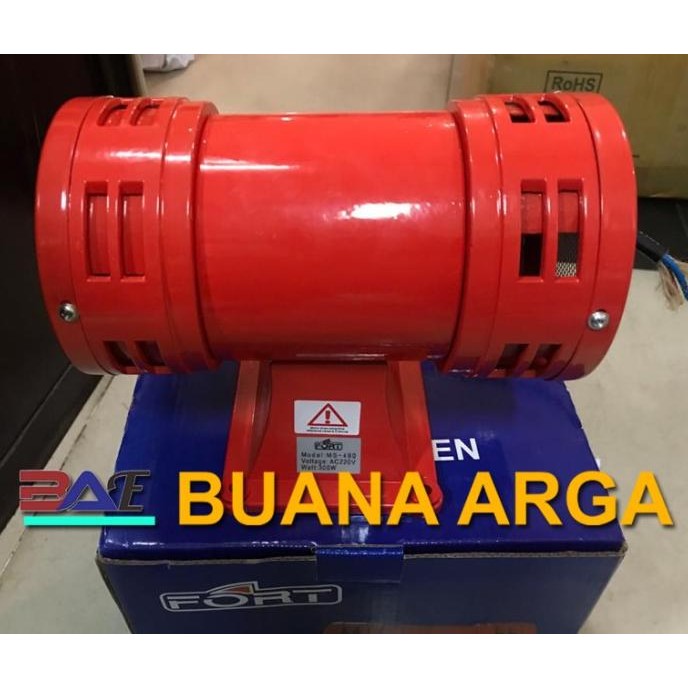 

(SIRENE) Motor Siren 5" MS-490 / MS490 220VAC, 50Hz Fort