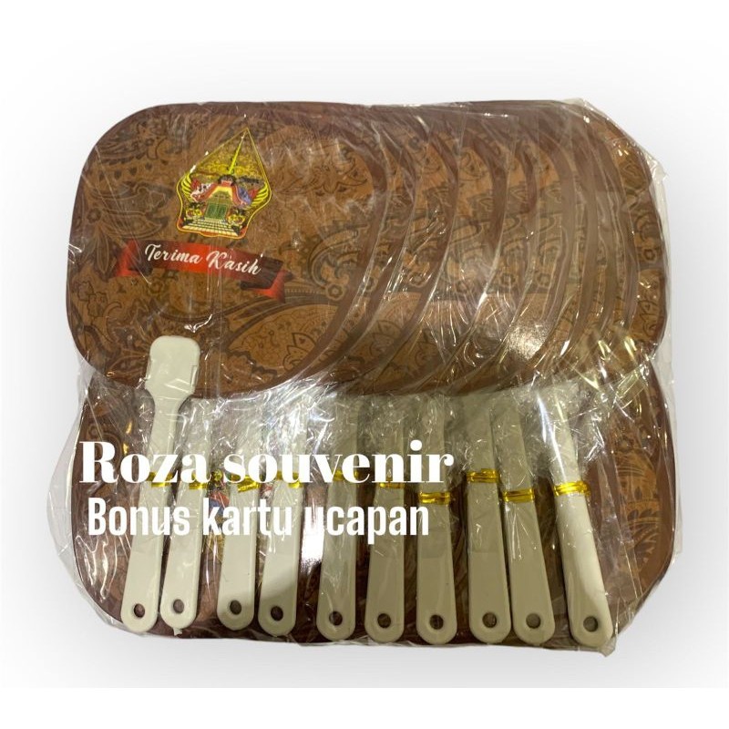 Isi 100 Pcs Souvenir Kipas Wayang C Souvenir Pernikahan