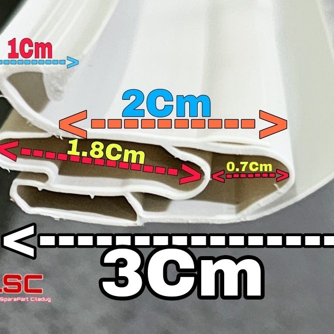 KARET PINTU KULKAS JEPIT BESAR NO 1 SIL KARET KULKAS
