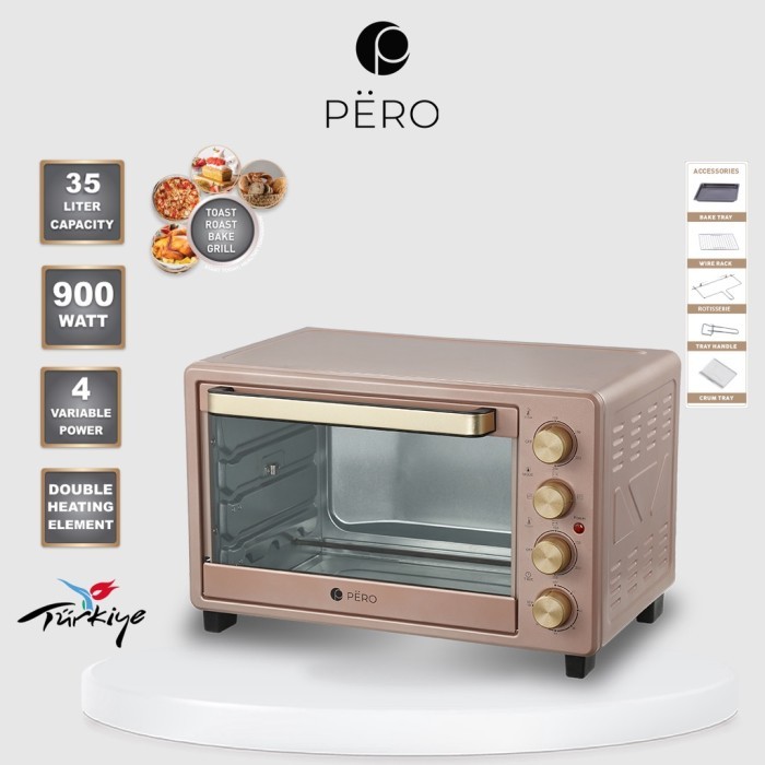 PERO MULTIFUNCTION OVEN 35L LISTRIK WATT RENDAH 900W BARU