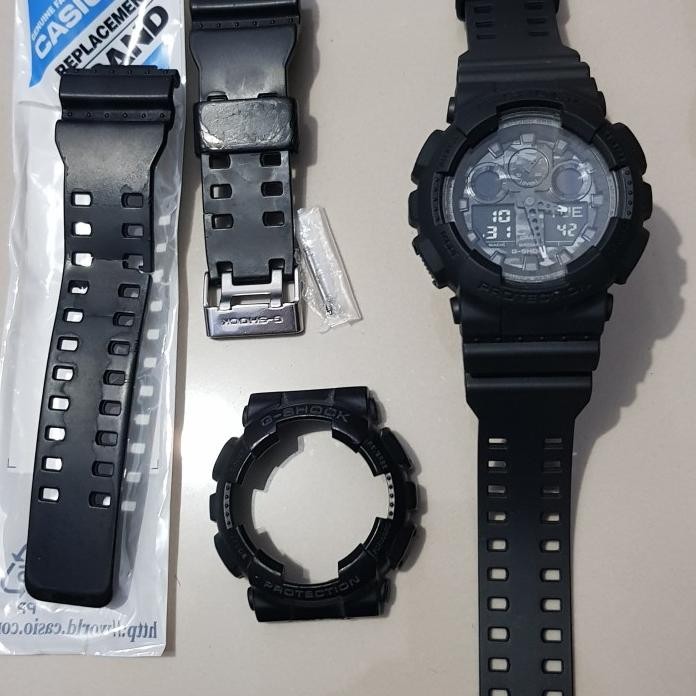 BEZEL STRAP G-SHOCK GA-100CF ORIGINAL BEKAS/SECOND