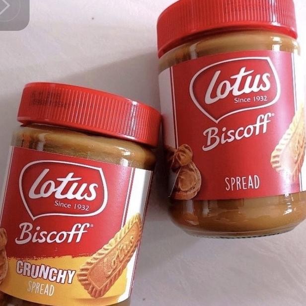 

Lotus Biscoff Crunchy Spread 380G Selai Coklat Caramel Untuk Cake Roti