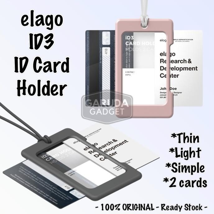 

NEW Elago ID3 ID Card Holder Strap Name Tag Kerja Kantor NameTag Nama Dada