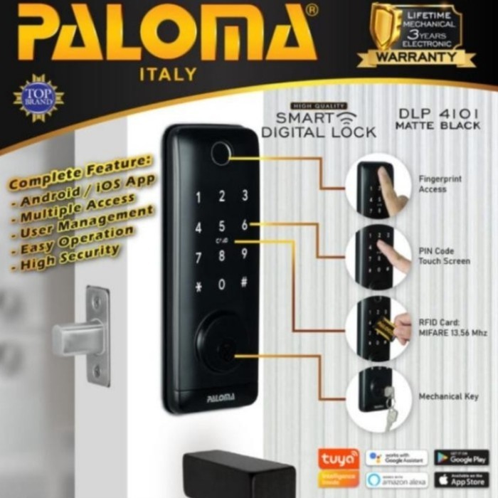 PALOMA DLP 4101-4102 DIGITAL SMART LOCK DEADBOLT TUYA