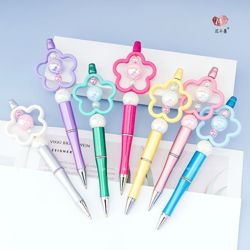 

Pena Manik-manik Bunga Lucu Kreatif Pena Bolpoin Putar