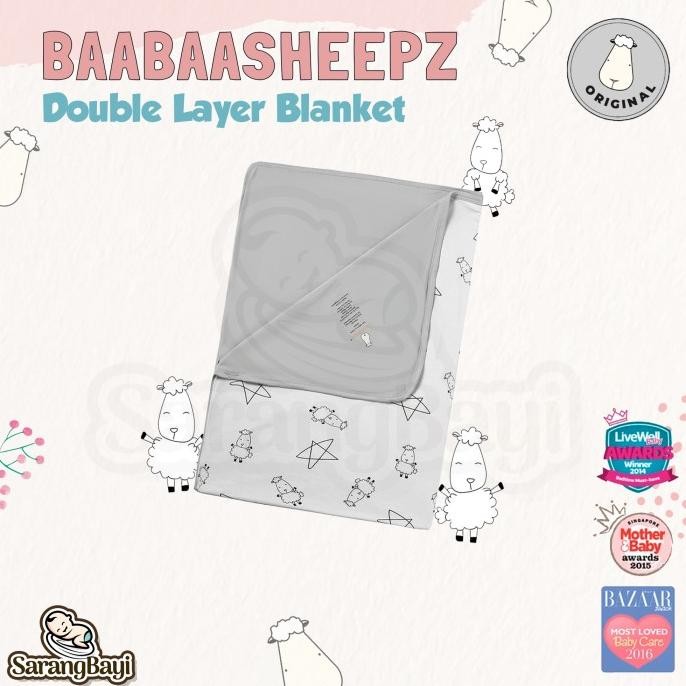 Baabaasheepz Bamboo Blanket / Selimut Anak Double Layer Blanket Quilt Blanket