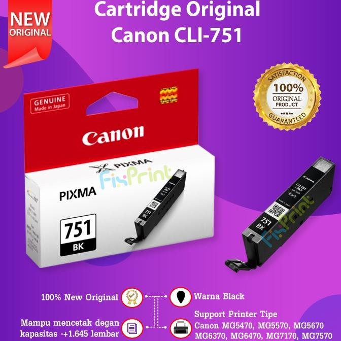 CARTRIDGE TINTA PGI750 CLI751 PRINTER IX6770 MG5570 IP7270