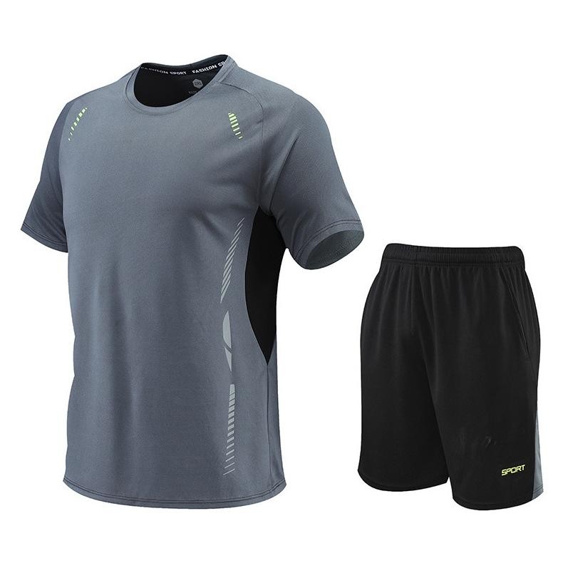 KAMB Set Baju Olahraga Pria Original Lari Badminton Running Jersey Gym