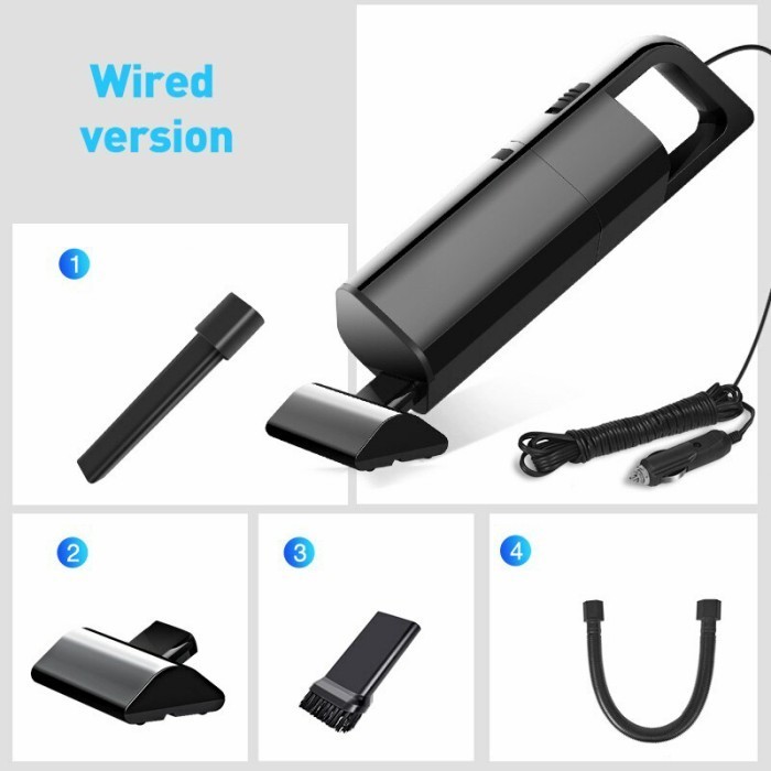 terbaru Alkezi Handheld Vacuum Cleaner Penyedot Debu Mobil 12V 120W - AKS-8001 CS211