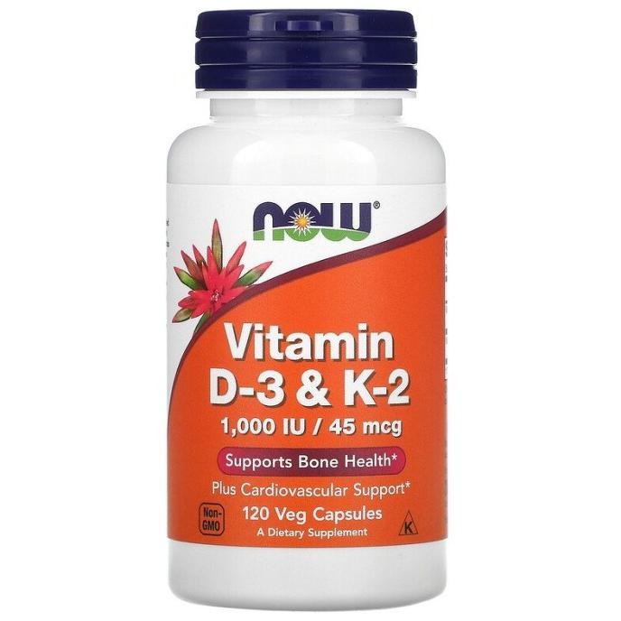 JUAL Now Foods Vitamin K2 D3 isi 120 softgels d 3 1000 USA bukan blackmores