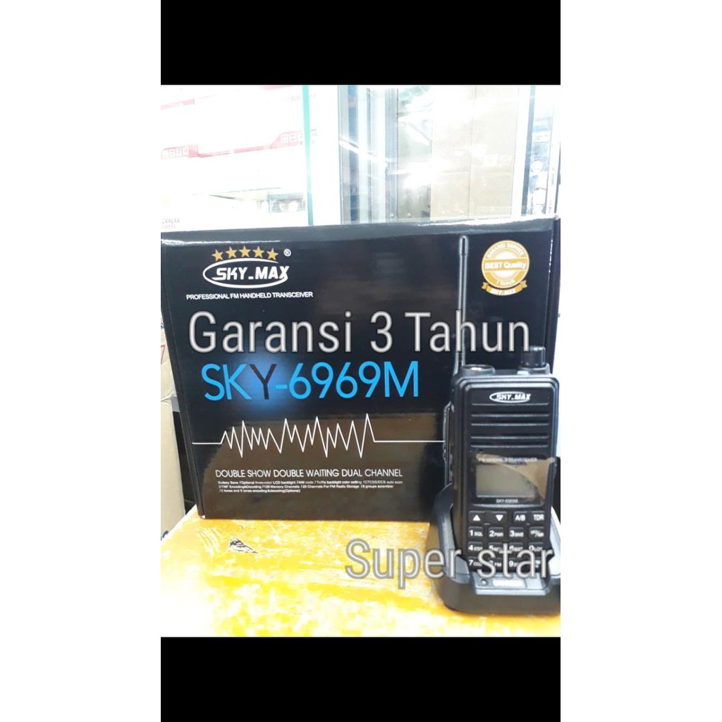 handy talky Ht sky max sky -6969 dual band 10 watt murah alt xone