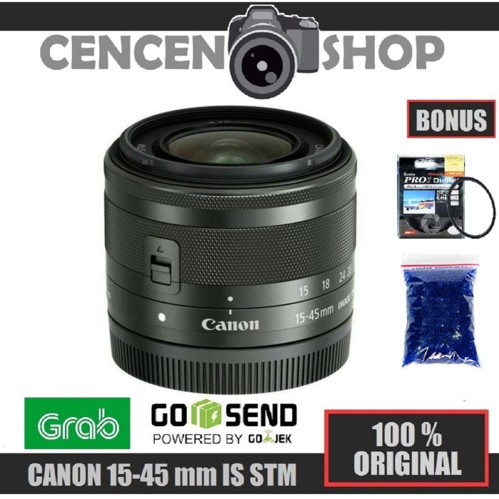 FREE+ CANON EF-M 15-45 mm IS STM LENSA KIT EOS M3 / M100 / M10 15-45mm