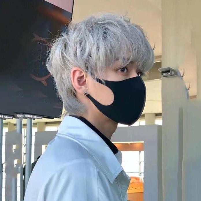 RAMBUT PALSU PRIA RAMBUT LURUS PENDEK GAYA KOREA DIFERENSIAL RUSAK