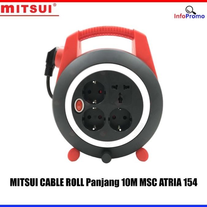 Original Mitsui Cable Roll Panjang 10M MSC Atria 154-4 Lubang Saklar Box Arde