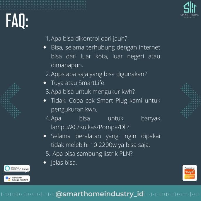 Original Smart Breaker WiFi IoT Home Automation Tuya Saklar Smart Home