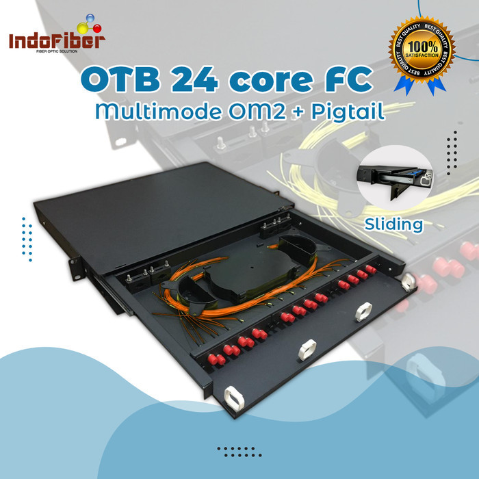 Indofiber OTB 24 Core FC Multimode OM2 + Pigtail