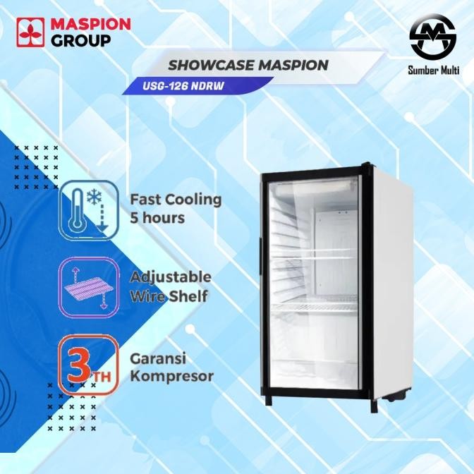 TERBARU - Maspion lemari pendingin showcase USG-126