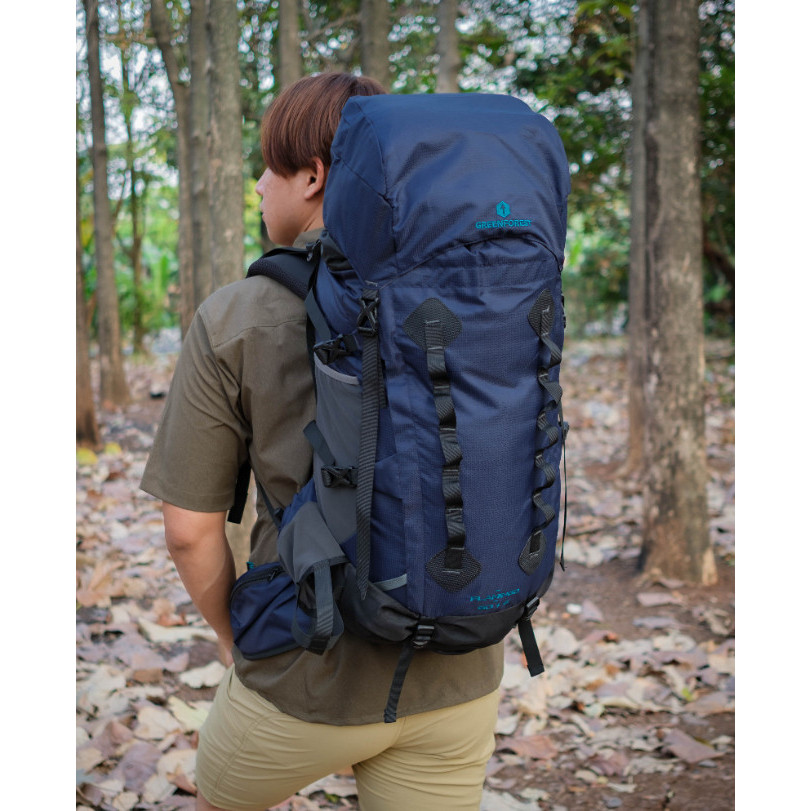 Tas Gunung Flamingo Carrier 50 + 5L raincover Original greenforest