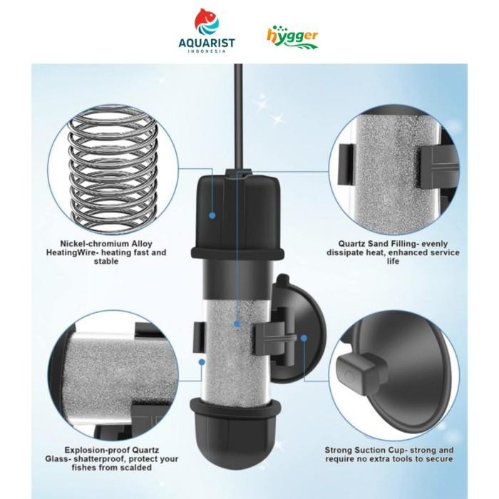 Hygger Aquarium Mini Portable Heater With Led Digital / Heater Mini