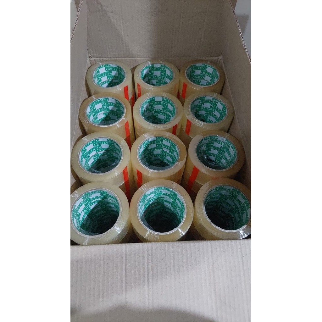 

TERMURAH - MR. STICKY - LAKBAN BENING/COKLAT 45MM X 100 YARD 1 DUS 72 ROL