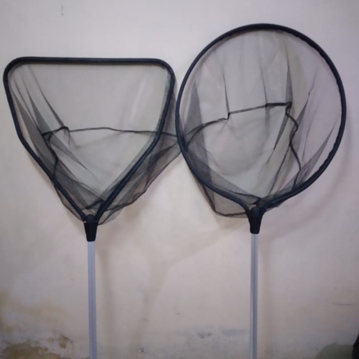 Jaring serok angkap ikan koi besar D60 diameter 60 cm gagang 100 cm