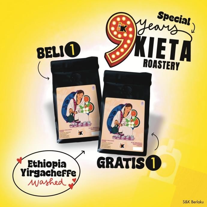 

Biji Kopi Arabika Ethiopia Yirgacheffe Specialty Limited Realese