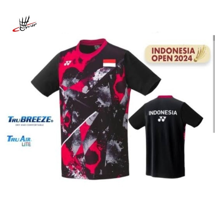 Baju Kaos Badminton Yonex 2848 Indonesia Open 2024 Original