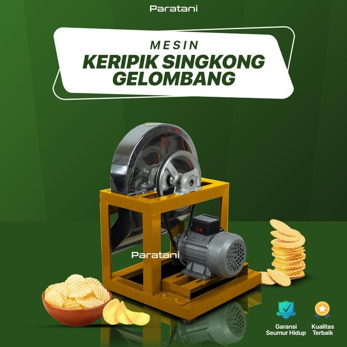 

Mesin Keripik Singkong Gelombang Pengiris Singkong Chitato