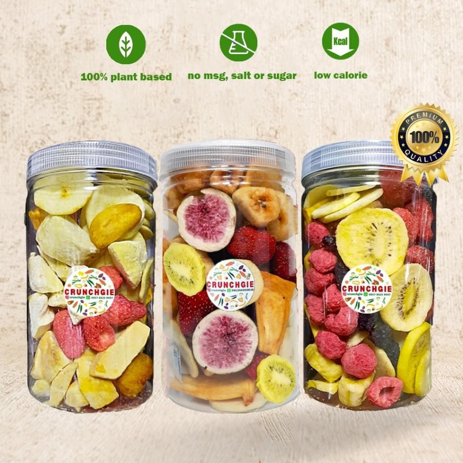 

3Pcs 1L Keripik Sayur Buah X Keripik Sayur Keripik Buah Vacuum Fried Sna Sna Sehat