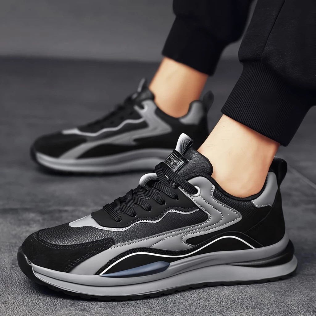 FORCIA Sepatu Sneakers Pria Sepatu Lari Olahraga Cowok Sepatu Kuliah Kerja Pria FREE BOX LV0674