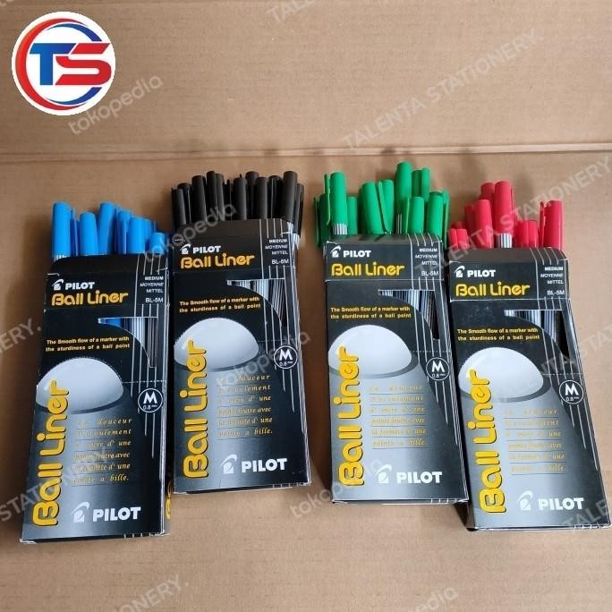 

pulpen pilot balliner (M. 0.8mm) warana hitam & biru.