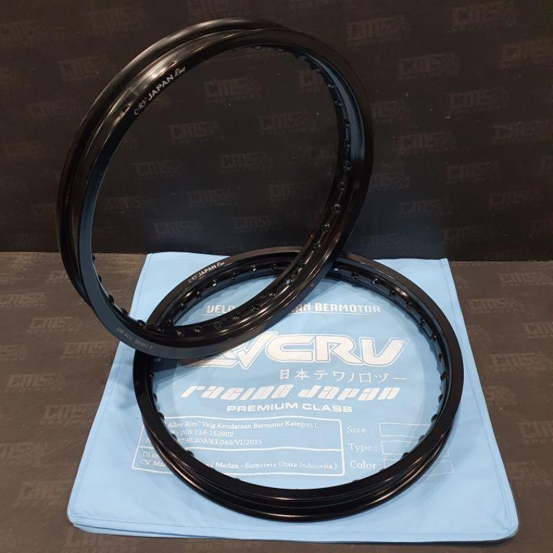 Terbaru Velg Aloy Crv Japan 17 X 160 Dan 17 X 185 Hitam Kilat 1 Set Sepasang Ori Japan