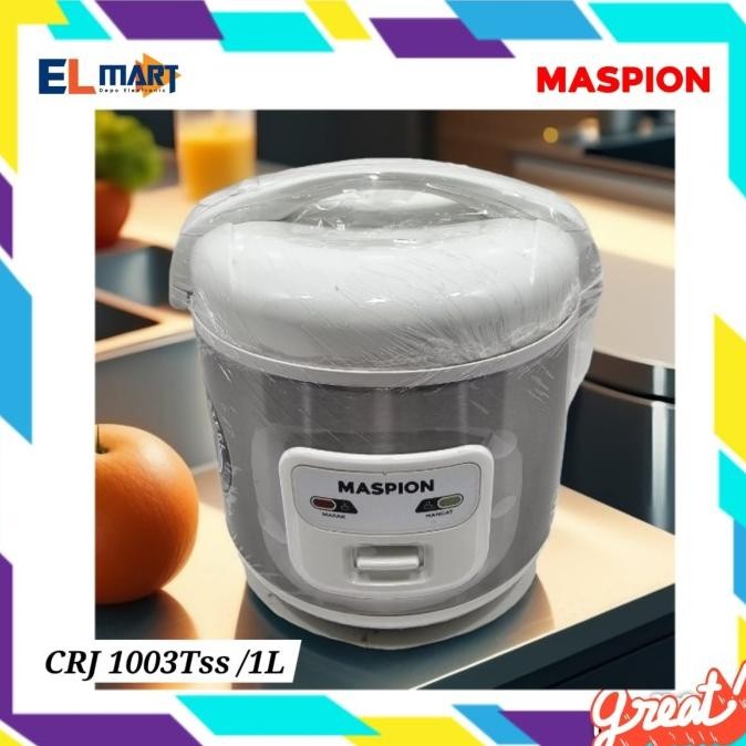TERLARIS - Maspion Magic Com Mini 1 Liter MRJ 1003 TSS - 1003TSS Stainless 1L