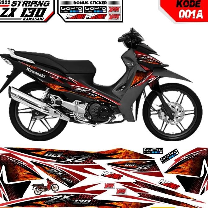 Sale Striping Sticker Decal Kawasaki Zx130 Striping Kawasaki Zx130 001